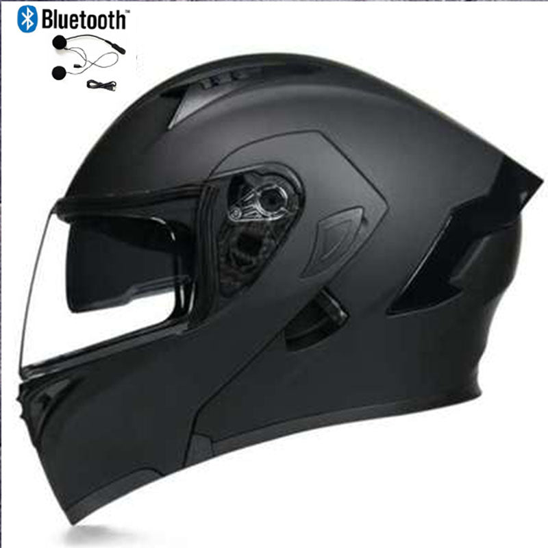 DOT Modular Motorcycle Bluetooth Helmet Full Face Scooter Crash Flip Up Helmet