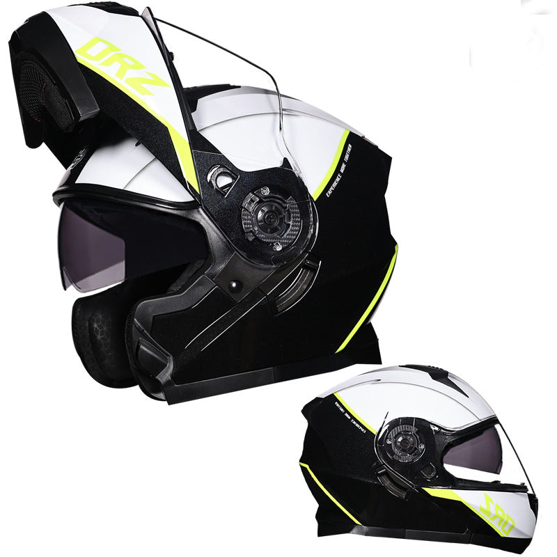 Bluetooth Motorcycle Helmet Modular Full Face Dual Visor Flip Up Helmet DOT