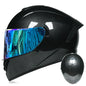 DOT LVS Bluetooth Motorcycle Helmet Dual Len Full Face Off Road Motocross Helmet