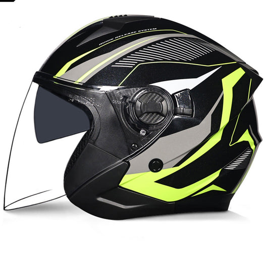 DOT Motorcycle Open Half Face Jet Helmet Motobike 3/4 Scooter Bike Helmets