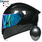 DOT LVS Bluetooth Motorcycle Helmet Dual Len Full Face Off Road Motocross Helmet