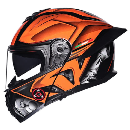 Bluetooth Flip Up Modular Motorcycle helmet Full Face Motorbike Helmet ECE DOT
