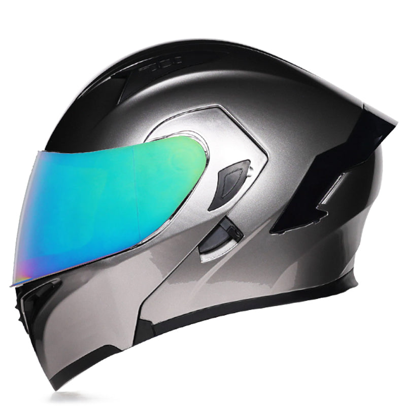 DOC Bluetooth Modular Flip Up Motorcycle Helmet Dual Lens Motorbike Helmet