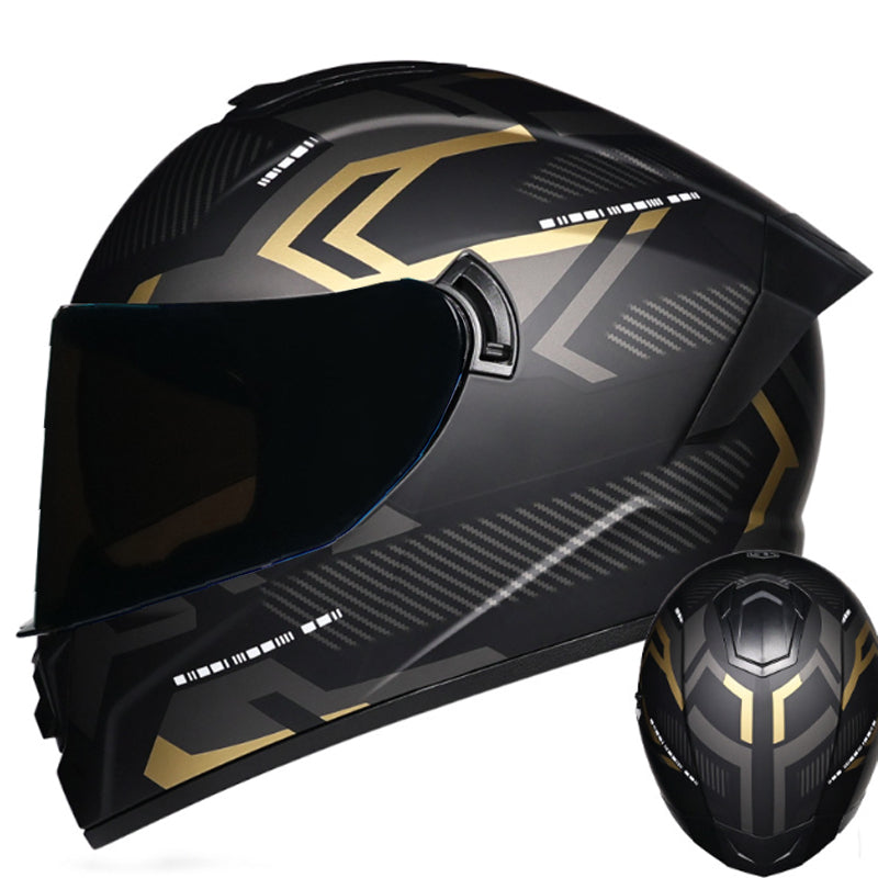 DOT LVS Bluetooth Motorcycle Helmet Dual Len Full Face Off Road Motocross Helmet
