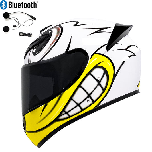 DOT Bluetooth Motorcycle Helmet ATV Off Road Motorbike Crash Full Face Helmets