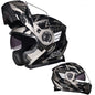 Bluetooth Motorcycle Helmet Modular Full Face Dual Visor Flip Up Helmet DOT