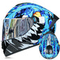 DOT LVS Bluetooth Motorcycle Helmet Dual Len Full Face Off Road Motocross Helmet