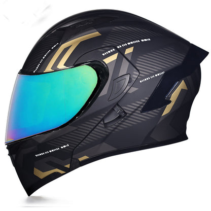 Bluetooth Motorcycle Helmet Full Face Dual Visor Flip Up Modular Helmet DOT