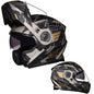 Bluetooth Motorcycle Helmet Modular Full Face Dual Visor Flip Up Helmet DOT