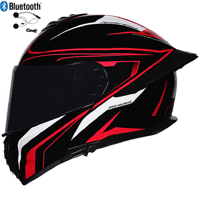 Bluetooth Flip Up Modular Motorcycle helmet Full Face Motorbike Helmet ECE DOT