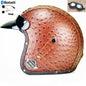 DOT PU leather Motorcycle Helmet Half Face Scooter Motorbike Helmets+Free Gloves