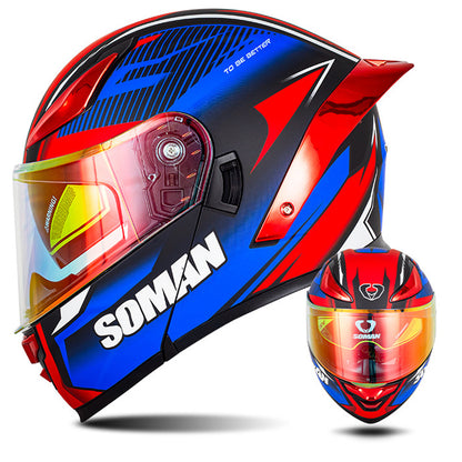 Bluetooth Flip Up Modular Motorcycle Helmet Lens Motorbike Scooter Helmet DOT