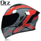 Bluetooth Headset Motorcycle Helmet Full Face Dual Visor Flip Up Helmet Dot