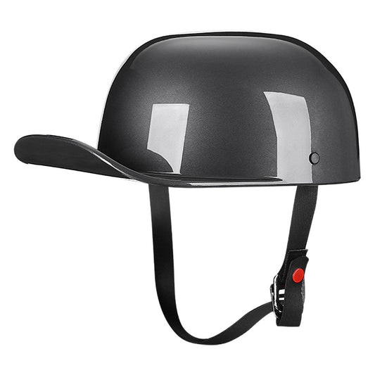 DOT Baseball Cap Vintage Motorcycle Half Helmet Chopper Cruiser Scooter Helmet