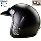 DOT PU leather Motorcycle Helmet Half Face Scooter Motorbike Helmets+Free Gloves