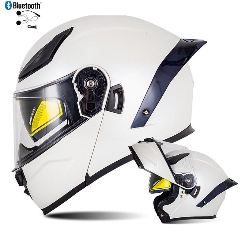 Bluetooth Flip Up Modular Motorcycle Helmet Lens Motorbike Scooter Helmet DOT