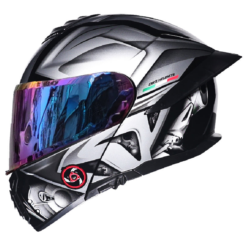 Bluetooth Flip Up Modular Motorcycle helmet Full Face Motorbike Helmet ECE DOT