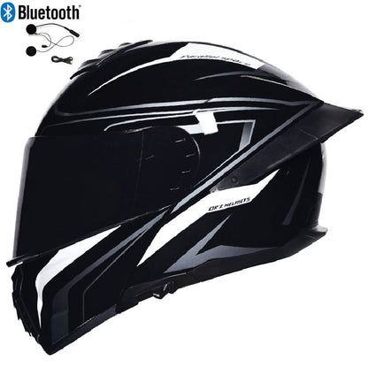 Bluetooth Flip Up Modular Motorcycle helmet Full Face Motorbike Helmet ECE DOT