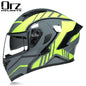 Bluetooth Headset Motorcycle Helmet Full Face Dual Visor Flip Up Helmet Dot