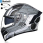 DOC Bluetooth Modular Flip Up Motorcycle Helmet Dual Lens Motorbike Helmet