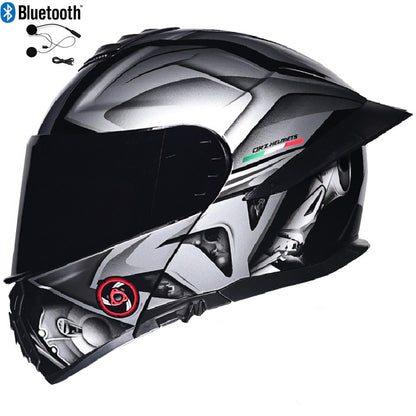 Bluetooth Flip Up Modular Motorcycle helmet Full Face Motorbike Helmet ECE DOT