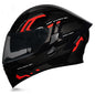 Bluetooth Motorcycle Helmet Full Face Dual Visor Flip Up Modular Helmet DOT