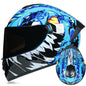 DOT LVS Bluetooth Motorcycle Helmet Dual Len Full Face Off Road Motocross Helmet