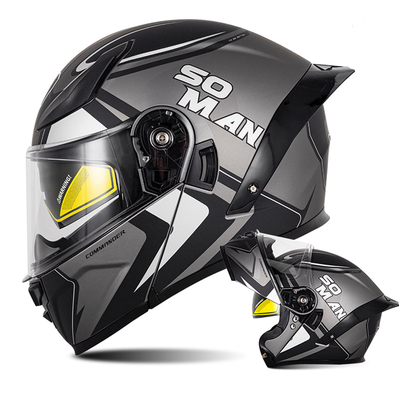 Bluetooth Flip Up Modular Motorcycle Helmet Lens Motorbike Scooter Helmet DOT