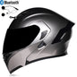 DOC Bluetooth Modular Flip Up Motorcycle Helmet Dual Lens Motorbike Helmet