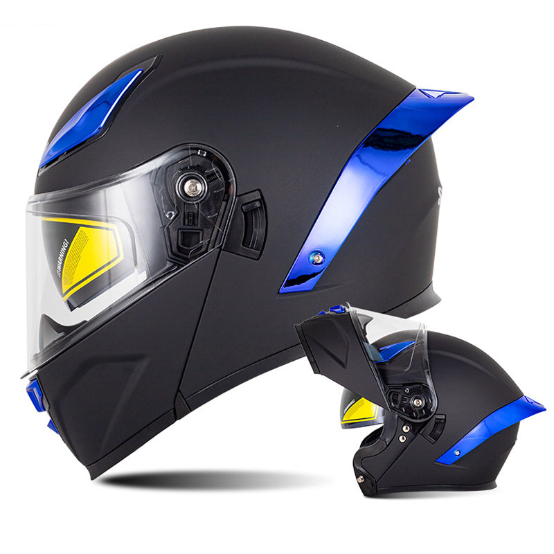 Bluetooth Flip Up Modular Motorcycle Helmet Lens Motorbike Scooter Helmet DOT