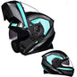 Bluetooth Motorcycle Helmet Modular Full Face Dual Visor Flip Up Helmet DOT
