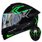 DOT LVS Bluetooth Motorcycle Helmet Dual Len Full Face Off Road Motocross Helmet