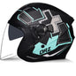 DOT Motorcycle Open Half Face Jet Helmet Motobike 3/4 Scooter Bike Helmets