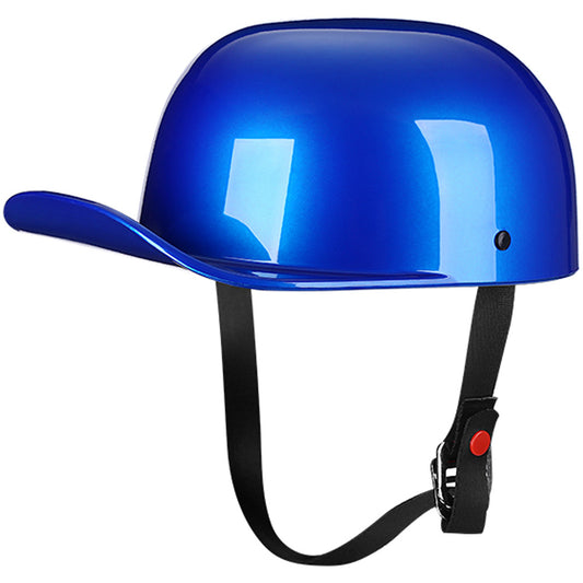 DOT Baseball Cap Vintage Motorcycle Half Helmet Chopper Cruiser Scooter Helmet