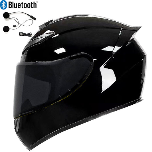 DOT Bluetooth Motorcycle Helmet ATV Off Road Motorbike Crash Full Face Helmets