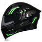 ORZ991 Bluetooth Motorcycle Helmet Full Face Dual Visor Flip Up Modular Helmet DOT