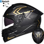 DOT LVS Bluetooth Motorcycle Helmet Dual Len Full Face Off Road Motocross Helmet