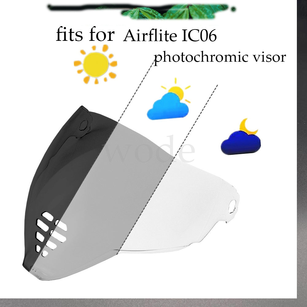 Motorcycle Helmet Visor Fits For ICON Airflite IC06 Helmet Shield Lens