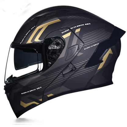 Bluetooth Motorcycle Helmet Full Face Dual Visor Flip Up Modular Helmet DOT