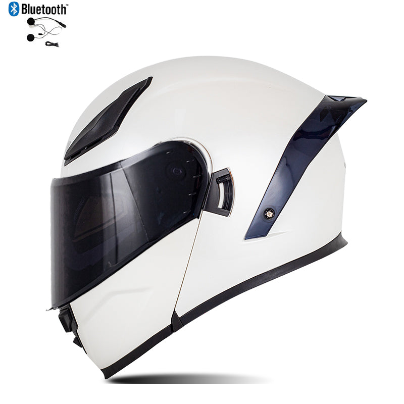 Bluetooth Flip Up Modular Motorcycle Helmet Lens Motorbike Scooter Helmet DOT