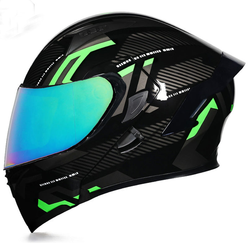 ORZ991 Bluetooth Motorcycle Helmet Full Face Dual Visor Flip Up Modular Helmet DOT