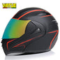 Motorcycle Helmet Modular Racing Flip Up Motorbike Helmet With Inner Sun lens