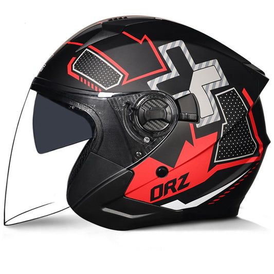 DOT Motorcycle Open Half Face Jet Helmet Motobike 3/4 Scooter Bike Helmets