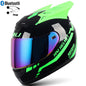 DOT Bluetooth Motorcycle Helmet Full Face Cuiser ATV Crash Motorbike helmets