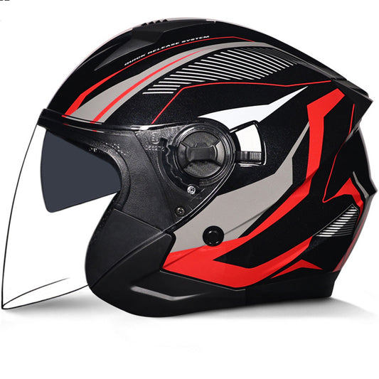 DOT Motorcycle Open Half Face Jet Helmet Motobike 3/4 Scooter Bike Helmets