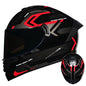 DOT LVS Bluetooth Motorcycle Helmet Dual Len Full Face Off Road Motocross Helmet