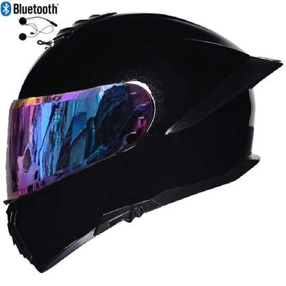 Bluetooth Flip Up Modular Motorcycle helmet Full Face Motorbike Helmet ECE DOT