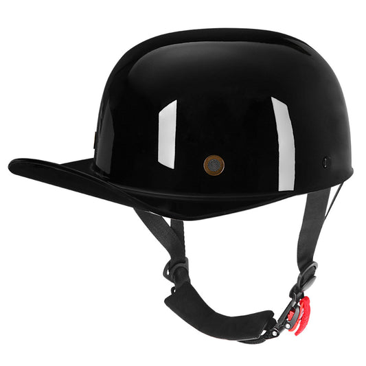 DOT Baseball Cap Vintage Motorcycle Half Helmet Chopper Cruiser Scooter Helmet