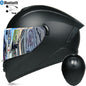 DOT LVS Bluetooth Motorcycle Helmet Dual Len Full Face Off Road Motocross Helmet