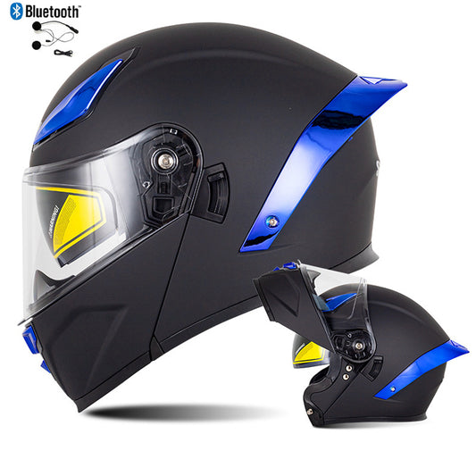 Bluetooth Flip Up Modular Motorcycle Helmet Lens Motorbike Scooter Helmet DOT